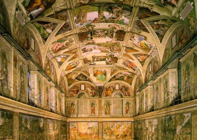Michelangelo's painting of the Sistine Chapel