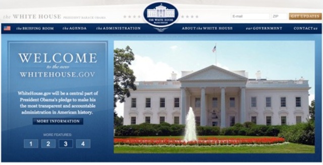 White House's first website