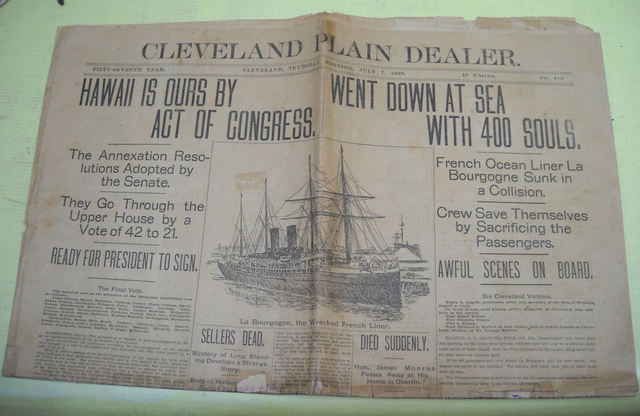 Annexation of Hawaii.