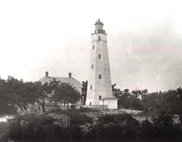 Sandy Hook Lighthouse lit for the first time
