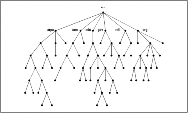 The domain name system was created
