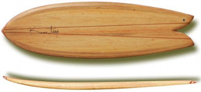 The introduction of Balsa decreases surf board weight.