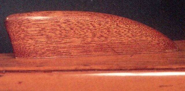 Blake creates the fixed-tail fin, which increases maneuverability and stability.