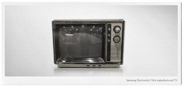Black-and-white TV (model: P-3202) production started by Samsung-Sanyo