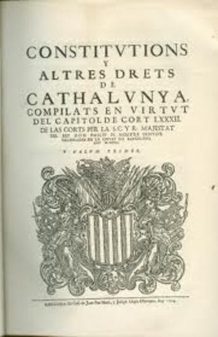 L'arxiduc Carles jura les Constitucions catalanes i és coronat rei