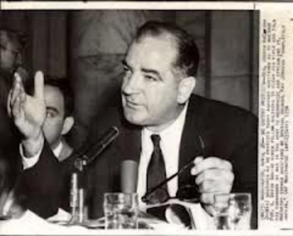 Senator Joseph McCarthy Begins Communist Witch Hunt