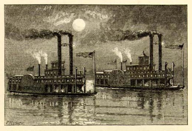 Life on the Mississippi by Mark Twain was published in 1883.
