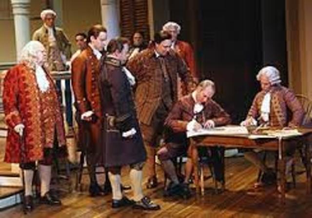 Declaration of Independence signed