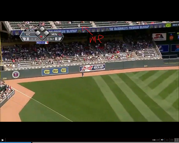 Caught home run ball