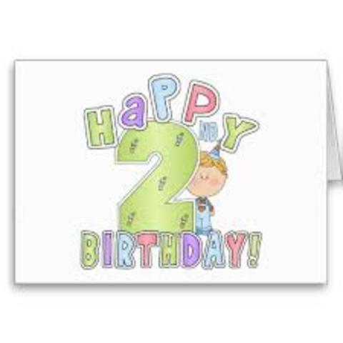 The twins turn 2