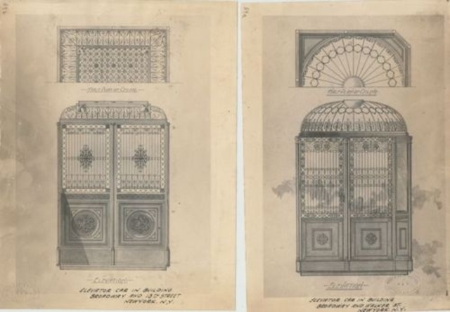 First elevator installed by Elisha P. Otis in New York City