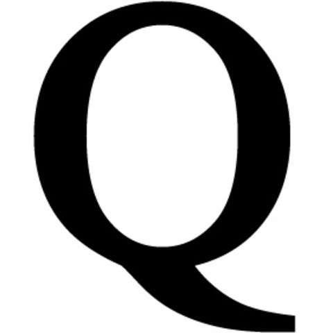Letter Q falls
