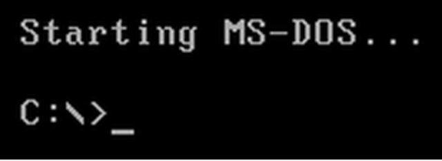 MS-DOS Computer Operating System