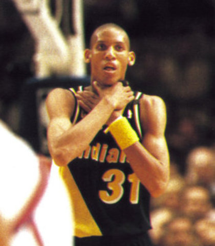 Reggie Miller was "in the zone" in Game 5 of the Eastern Conference Finals against the Knicks, scoring 39 points, including 25 in the fourth quarter.