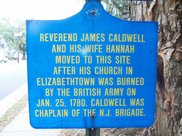 Burning of the Caldwell Parsonage in Elizabethtown