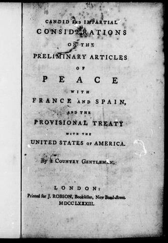 Signging of Preliminary Articles of Peace