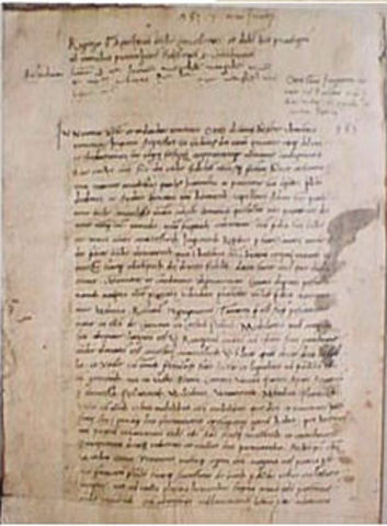 Prvo spominjanje Pazina