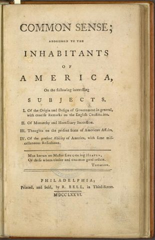 Thomas Paine publishes "Common Sense"