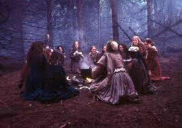 Reverend Parris sees the girls dancing