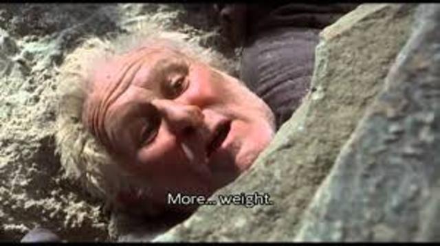 Giles Corey is executed
