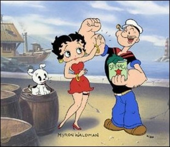 Betty Boop and Popeye