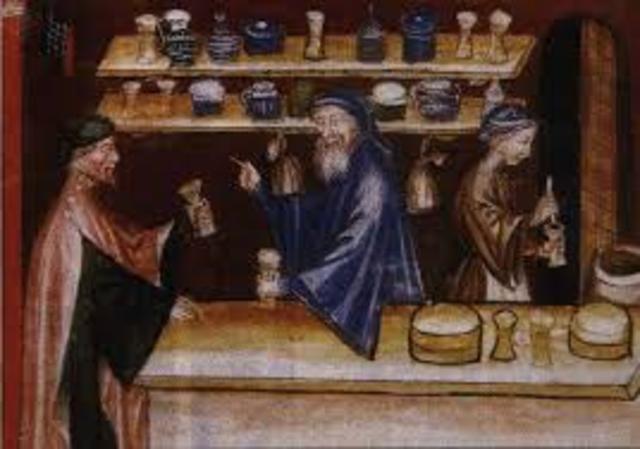 Apothecaries were first established