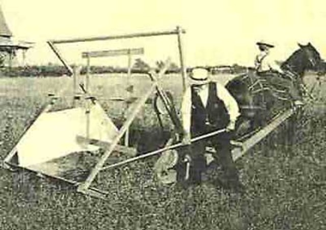 Cyrus McCormick invents the reaper-harvester.