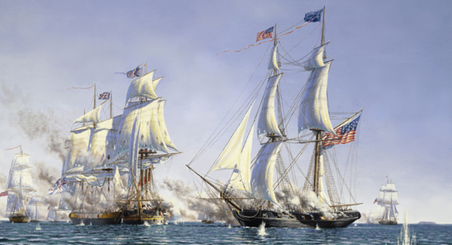 Commander Oliver Perry captured a British fleet on Lake Erie