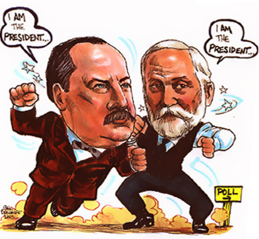 Grover Cleveland vs Benjamin Harrison