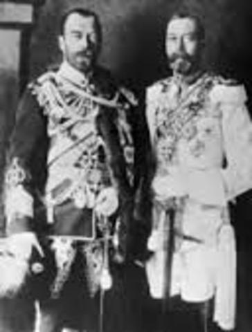 Czar Nicholas II abdicates the Russian throne