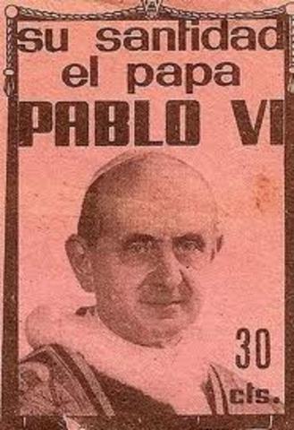 El Papa Pablo VI visita Colombia