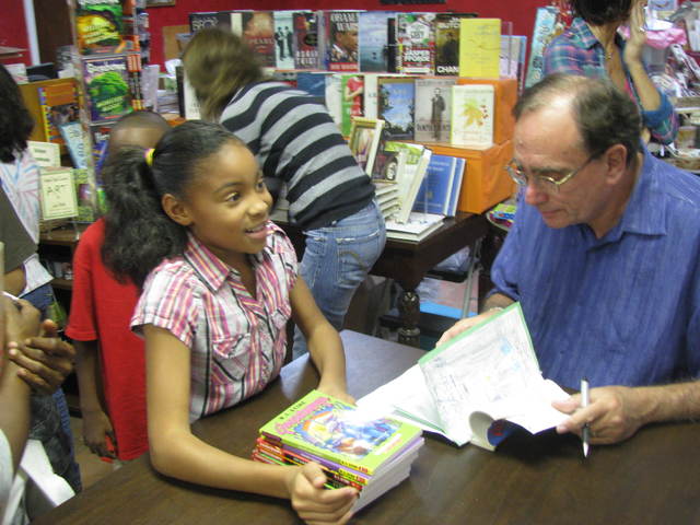 R.L. Stine had a successful book signing.