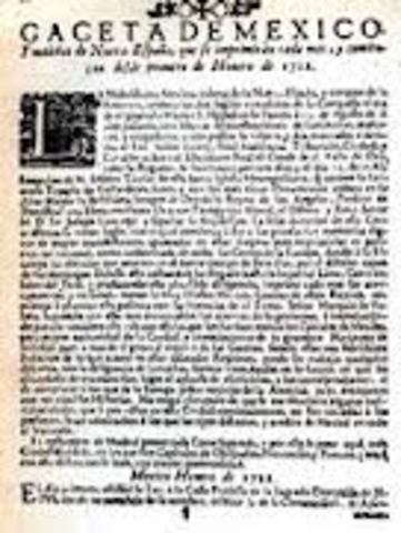 Aparace el primer periódico de México