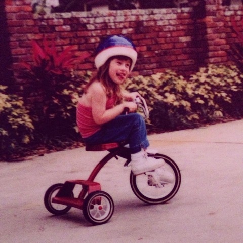 Monté una bicicleta por primera vez