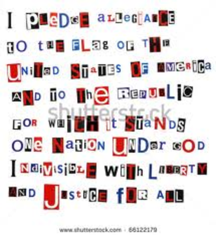 Pledge of Allegiance was written