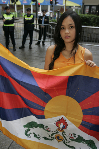 Christina Chan (22) a student at University of Hong Kong is accused of assaulting a police officer at the end of the New Year's Day democracy march.