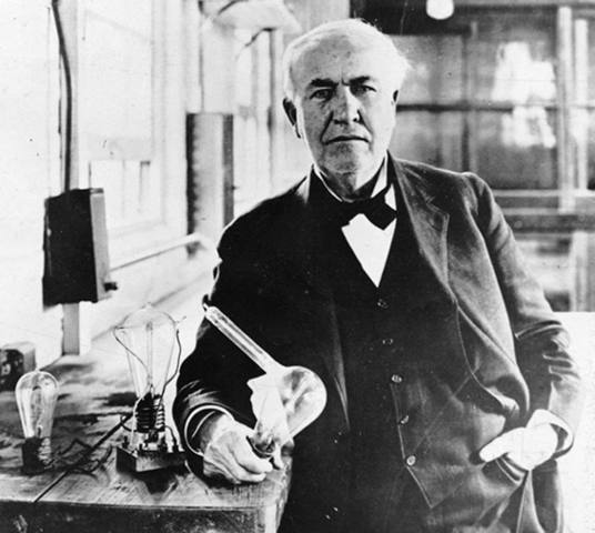 Thomas Edison Releases First Commercially Usable Lightbulb