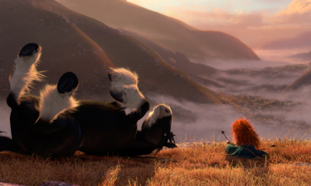 Merida and her horse Angus enjoy freedom