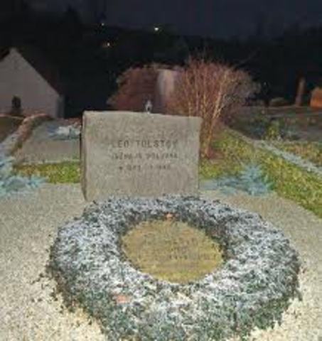 Leo Tolstoy dies