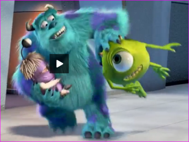 Sully saves Boo amd Mike