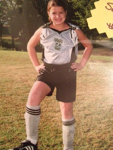 Jugué en mi primer equipo de fútbol.