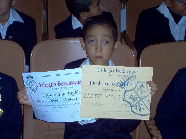 mi graduacion de primaria del colegio benavente