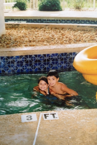 Fui a la playa con mi hermano