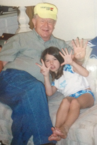 Fui a la lago con mi abuelo