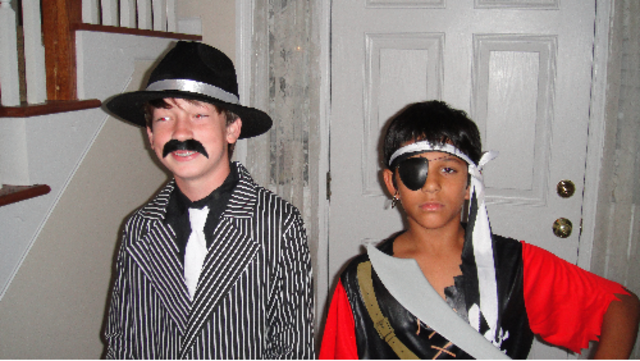 Me vestí para Halloween