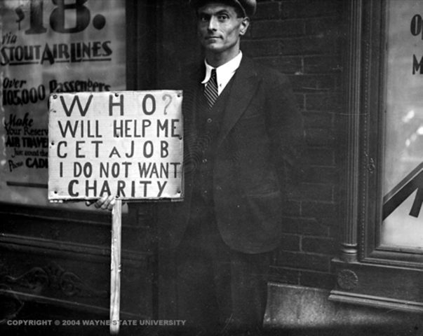 Unemployment  in 1929