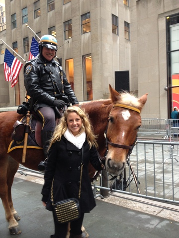 Mi mama y yo fuimos a New York City por las vacaciones de invierno en 2013.