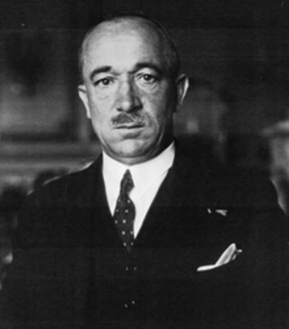 The Czech President, Benes, was told that he must hand over the Sudetenland.