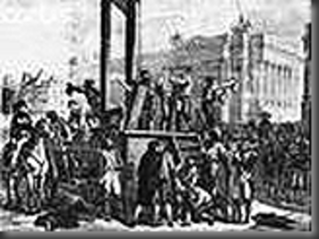 Αποκεφαλισμός του Ροβεσπιέρου μαζί με 20 συντρόφους του