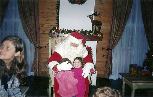 Primeira visita ao Papai noel da Maria